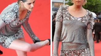Kristen Stewart gây chú ý vì cởi giày, đi chân trần trên thảm đỏ Cannes