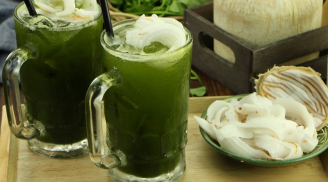 Mách mẹ cách làm ly RAU MÁ NƯỚC DỪA giúp cả nhà thanh lọc cơ thể cực hiệu quả