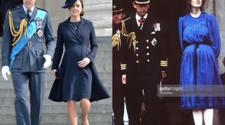 So sánh phong cách thời trang 'bầu bì' của công nương Kate Middleton và mẹ chồng Diana