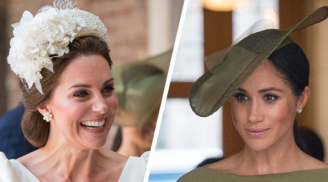 Công nương Kate Middleton và em dâu Meghan Markle đẹp mỗi người một vẻ trong lễ rửa tội của Hoàng tử út Louis