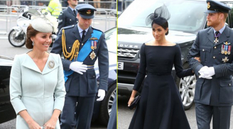 Công nương Meghan Markle và Kate Middleton lại tiếp tục đọ dáng 'kẻ chín người mười' tại sự kiện mới nhất của Hoàng gia
