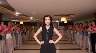 Đỗ Mỹ Linh giản dị thị phạm catwalk cho thí sinh Hoa hậu Việt Nam 2018