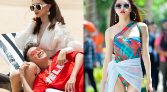 Hoa hậu Hương Giang diện bikini nóng bỏng, tình tứ bên Đàm Vĩnh Hưng