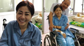 Hé lộ loạt hình ảnh diễn viên Mai Phương tươi cười, lạc quan trên giường bệnh