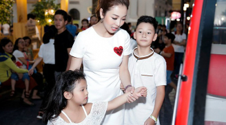 Jennifer Phạm lần đầu cùng con trai Bảo Nam và bé Na xuất hiện trước công chúng
