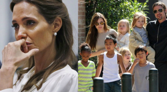 Angelina Jolie suy sụp vì mất quyền nuôi con về tay Brad Pitt