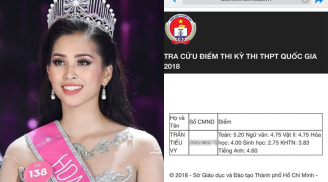 Hoa hậu Việt Nam 2018 Trần Tiểu Vy bị soi bảng điểm kém và lộ clip đi bar?