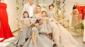 Cựu siêu mẫu Vũ Thu Phương lần đầu cùng chồng và 2 con riêng đi dự sự kiện