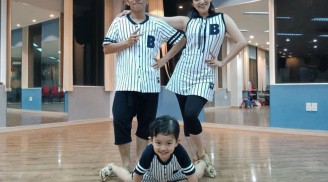 Gia đình Khánh Thi - Phan Hiển gây sốt với vũ điệu gia đình 'siêu cute'