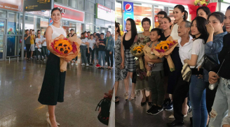 Tân Hoa hậu Trần Tiểu Vy trở về trong sự chào đón nồng hậu của cha mẹ và người dân Quảng Nam