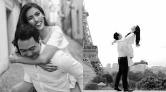 Ảnh cưới lãng mạn của Lan Khuê và doanh nhân Tuấn John tại Paris