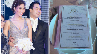 Choáng với thực đơn CÓ MỘT KHÔNG HAI trong đám cưới lung linh như cung điện của cặp đôi Lan Khuê- John Tuấn Nguyễn