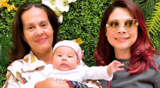 Phản ứng bất ngờ của con gái Thanh Thảo trong lần đầu tiên gặp bà ngoại sau 3 tháng chào đời