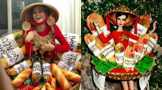 Hoa hậu H’Hen Niê gây sốt mạng xã hội khi diện bộ quốc phục đính đầy 'bánh mì'
