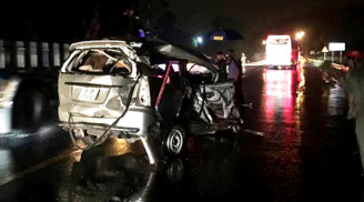 Kinh hoàng: Tai nạn liên hoàn trên quốc lộ khiến một người ch.ết, xe Toyota biến dạng