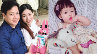 Hoa hậu Đặng Thu Thảo xúc động khoe con gái cưng 7 tháng tuổi đã biết gọi 'Ba'