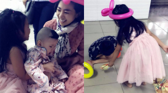 Đang điều trị ung thư phổi, Mai Phương đưa con gái đến thăm các bé ở trại trẻ mồ côi