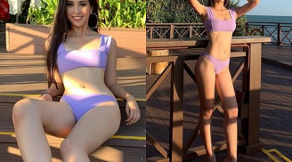Hoa hậu Trần Tiểu Vy diện bikini khoe vóc dáng cực gợi cảm chẳng kém cạnh hội chị em tại Miss World 2018