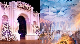 Ngất ngây với không gian tiệc cưới cực kì lộng lẫy xa hoa như cung điện Châu Âu của đám cưới Cao Bằng
