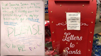 Nghẹn lòng bức thư 'xin thận' cho anh trai của cô bé gửi ông già Noel