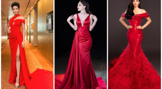 Top 11 mẫu váy đỏ ấn tượng nhất của sao Việt năm 2018
