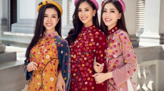 Hoa hậu Tiểu Vy cùng hai Á hậu Việt Nam 2018 rạng rỡ trong tà áo dài đón Xuân