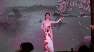 Giải ba Sao Mai 2013 - Phương Thúy tái xuất xinh đẹp với áo dài sau thời gian 'ở ẩn'