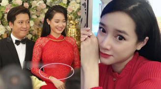 Nhã Phương lộ khuôn mặt tròn xoe, cằm ngấn mỡ trước ngày sinh con đầu lòng cho Trường Giang