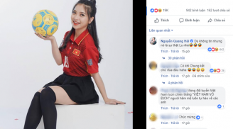 Đăng status chúc mừng trận thắng Jordan nhưng lại 'bơ đẹp' bình luận ngọt ngào của Quang Hải, Nhật Lê khiến fan đồn đoán...
