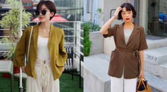 Không phải áo blazer dài tay, năm nay tay càng ngắn lại càng khiến quý cô 'chao đảo'