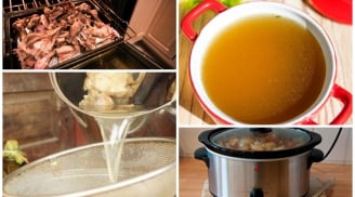 Cách nấu nước hầm xương giàu dinh dưỡng, thơm ngon đậm đà cho mâm cỗ ngày Tết