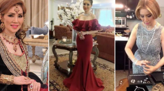 Choáng với cuộc sống của người phụ nữ cưới tỷ phú Dubai ở tuổi 60: Biệt thự dát vàng với 16 osin