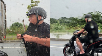 Anh chồng bắt vợ đi taxi rồi đội mưa chạy xe theo khiến dân mạng trầm trồ nhưng danh tính mới khiến bất ngờ