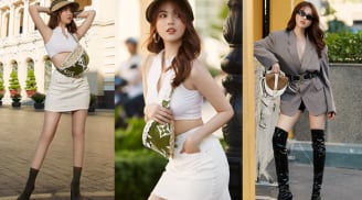 Ngọc Trinh xuống phố với loạt túi hàng hiệu khiến dân tình choáng ngợp