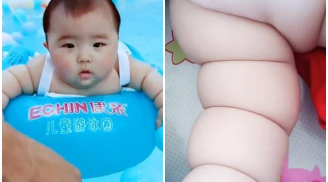 'Phát sốt' với hình ảnh bé gái 6 tháng tuổi có tay chân chắc nịch từng 'múi thịt', cân nặng bằng trẻ 30 tháng