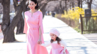Hà Kiều Anh xinh đẹp trong chuyến du lịch Hàn Quốc cùng con gái