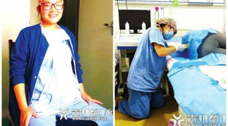 Bụng bầu 7 tháng, nữ bác sĩ vẫn quỳ gối gây tê cho bệnh nhân khiến cộng đồng mạng cảm phục