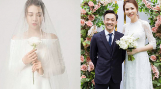 Đàm Thu Trang khoe ảnh mặc váy cô dâu, chính thức thông báo ngày tổ chức đám cưới với Cường Đô La