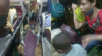 Lưu thông qua địa phận tỉnh Thanh Hóa, xe khách giường nằm bị nhóm người tấn công bằng 'mưa gạch đá'