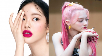 Make up thì “sương sương” nhưng son và màu tóc nổi bật đang được phái đẹp Hàn mê mẩn