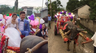 Không phải rước dâu bằng siêu xe nhưng chú rể vẫn khiến mọi người trầm trồ vì điều đặc biệt này