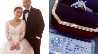 Kỷ niệm ngày cưới, Diễm My được chồng đại gia tặng nhẫn kim cương 5 tỷ