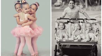 Chuyện sinh nở kì lạ: Lần đầu sinh đơn, lần hai sinh đôi, lần kế tiếp sinh ba cô con gái như hoa hậu