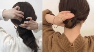 6 kiểu tóc búi thấp giúp bạn giống gái Hàn chỉ trong tích tắc
