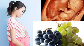 Mẹ bầu ăn nho tốt cho sức khỏe của mẹ, thai nhi phát triển an toàn tăng cân đều đặn