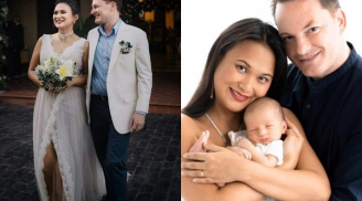 Vợ mới của chồng cũ Hồng Nhung lần đầu công khai mặt con trai mới sinh
