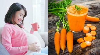 Mẹ bầu ăn cà rốt giảm được thiếu máu, tốt cho sự phát triển của thai nhi