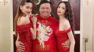 Hà Hồ và Hương Giang nổi bần bật trong sắc đỏ đón Giáng Sinh