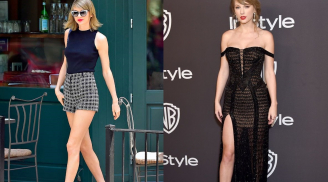 Sở hữu đôi chân dài cực phẩm Taylor Swift luôn biết chọn trang phục khéo léo