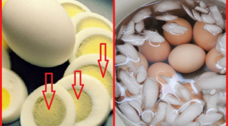 Luộc trứng rồi thả ngay vào chậu nước lã là sai: Đây là điều đại kị khiến trứng ngấm đầy chất độc